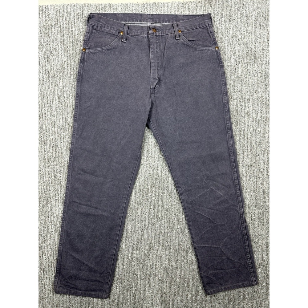 Vintage Wrangler 13MWZ Jeans Men's 35x32 (Fits 35x31) Purple Western Cowboy USA